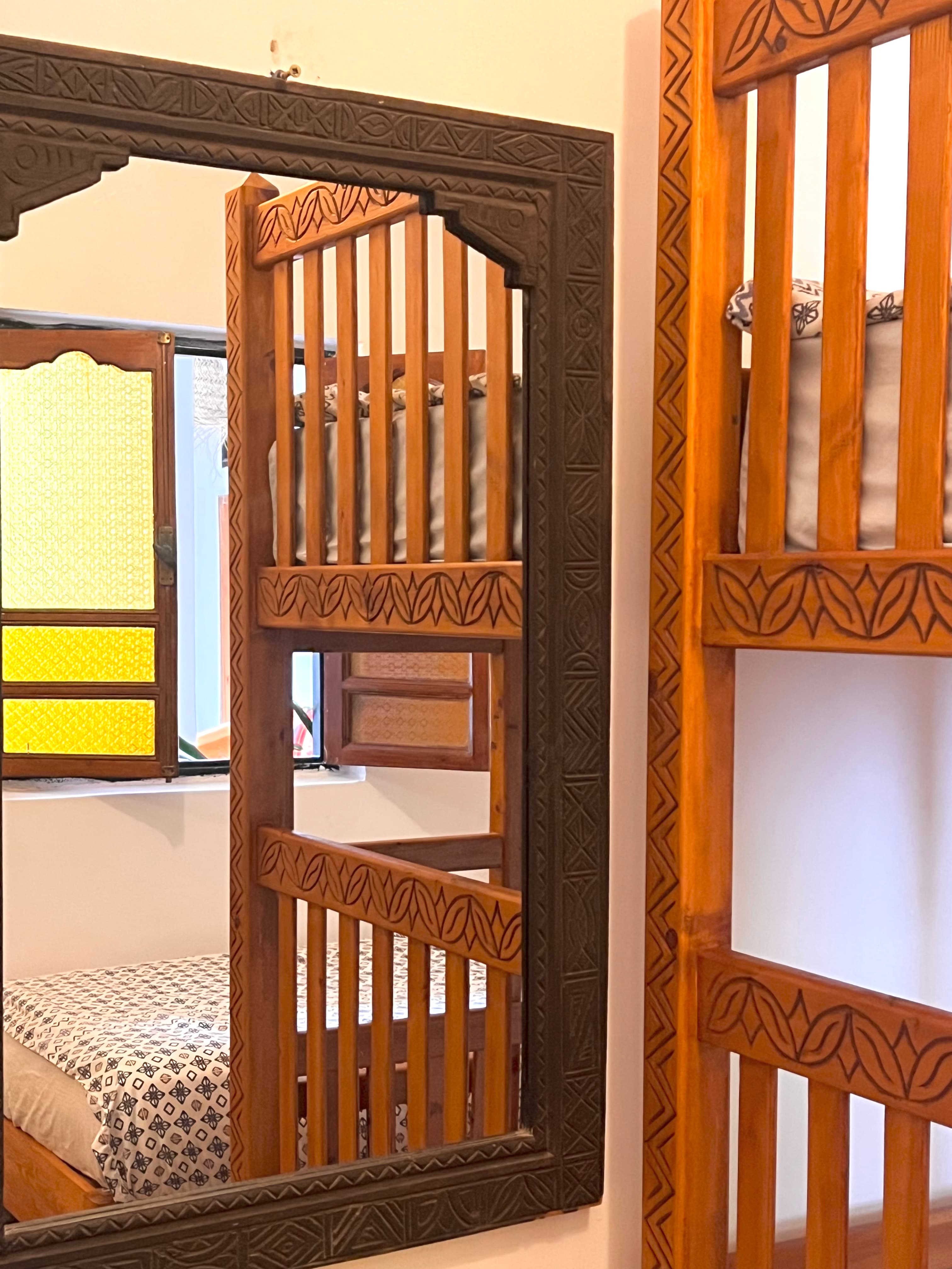 Community terrace connected to the sharing rooms