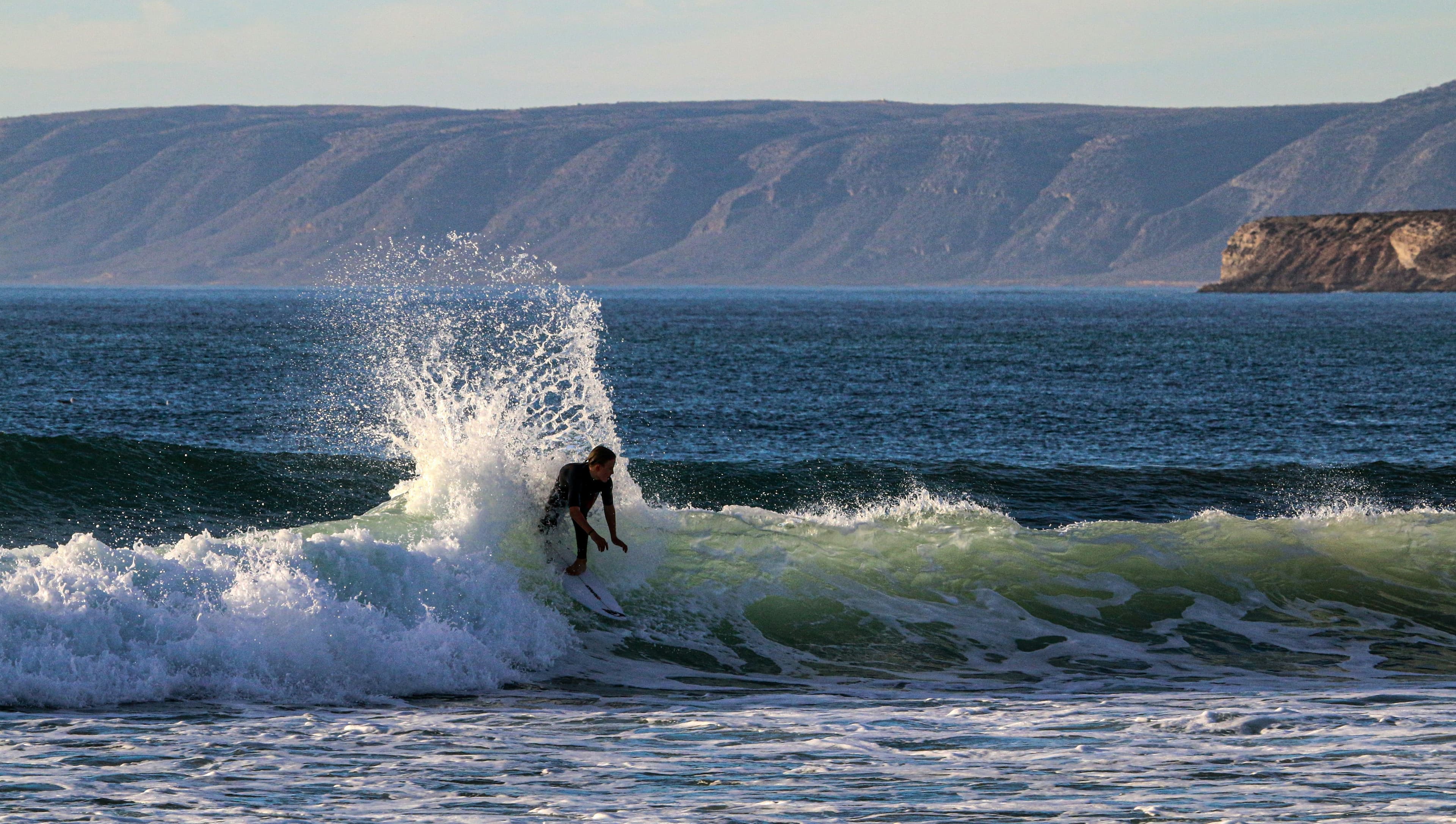 Surfing in Morocco near Taghazout and Tamraght